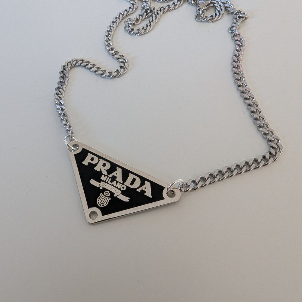 Prada Triangle Necklace